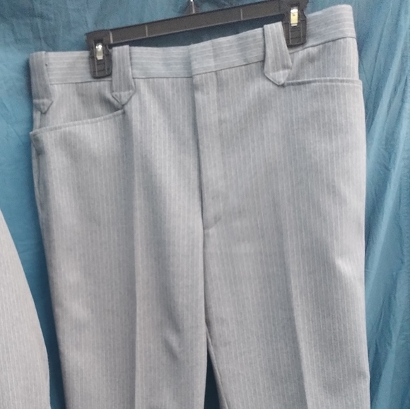 H Bar C Vintage 3piece Pinstripe Western Suit (Pearl Snap Shirt, Blazer, Slacks) - Picture 10 of 16